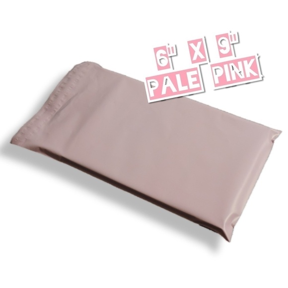 100 Poly Mailers 6x9 Pale Pink - Picture 3 of 3